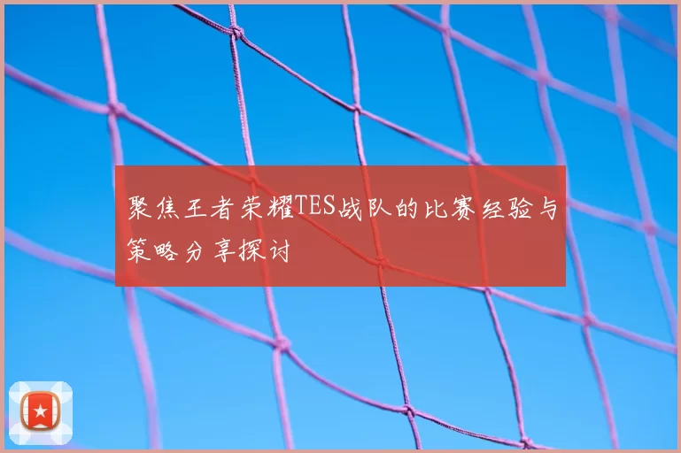 聚焦王者荣耀TES战队的比赛经验与策略分享探讨