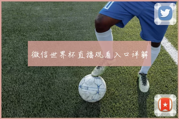 微信世界杯直播观看入口详解